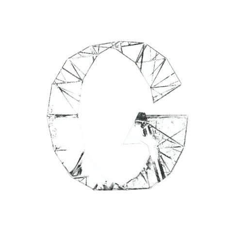 Буква G шрифта Republica
