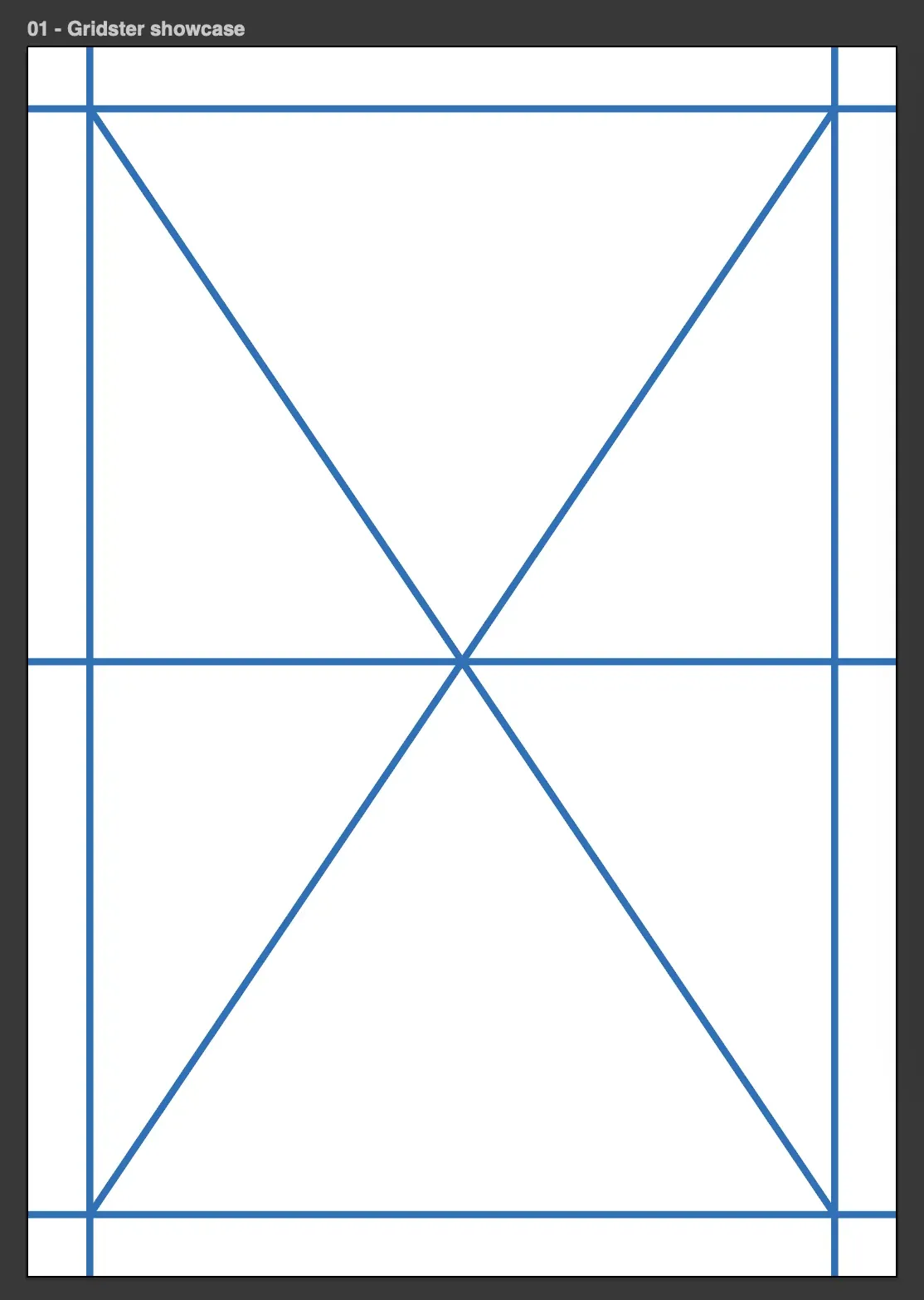 Сетка для фреймов, созданная Gridster