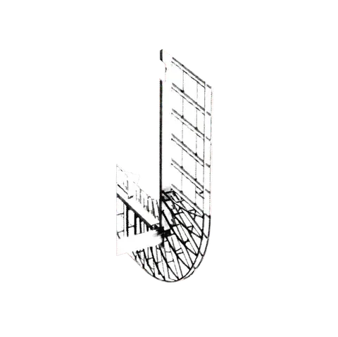Буква J шрифта Republica