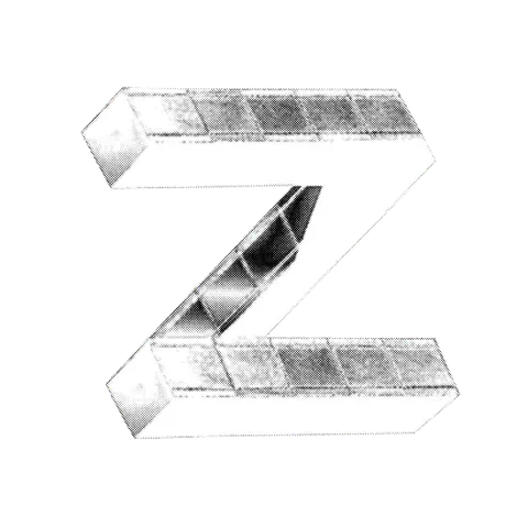 Буква Z шрифта Republica